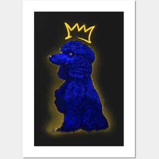 ROHyal Poodle In Blue Posters and Art